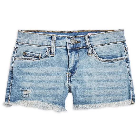 BlankNYC The Mini Astor Short Girls Sz 14 Vintage Denim Raw Hem Shorts - Picture 1 of 4